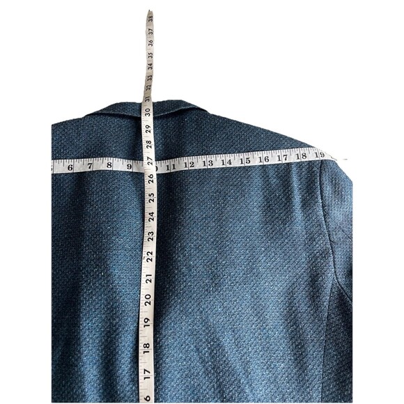 Hugo Boss Jonston2 42R Slim Fit Blazer Textured Tweed Wool Cotton Silk Cashmere - Picture 10 of 13